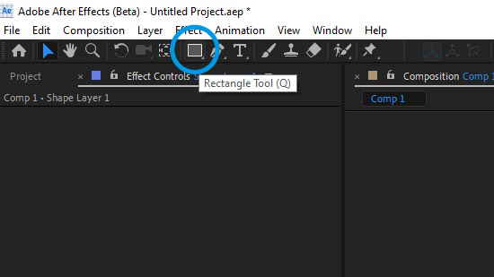 rectangle tool after effects