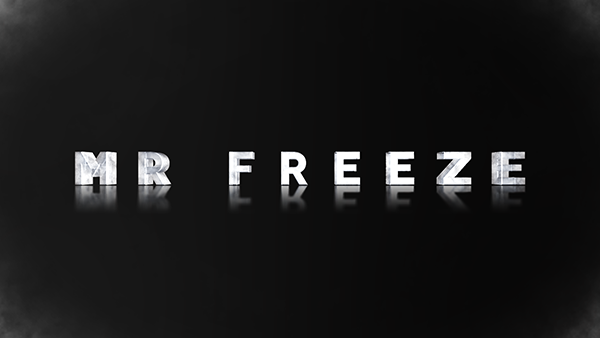 Ice texture 3D text